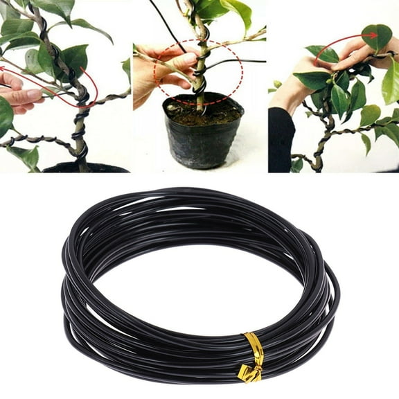 Miommo Bonsai Training Wire 1mm x 16.4ft Roll Anodized Aluminum Tree Shaping Wire Flexible Bendable Reusable for Indoor Bonsai Plants Garden Supplies