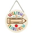 thumbnail image 1 of Miommo Christmas Ornaments Personalized Teacher Signs for Classroom Teacher Door Signs Teacher Name Sign for Classroom Door Back To School Welcome Door Sign Decorations, 1 of 6