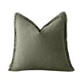 thumbnail image 1 of Miommo Decorative Throw Pillow Covers Neutral Linen Fringe Throw Pillows Olive Green Boho Farmhouse Cushion Covers with Tassels for Couch Sofa Bed Living Room Spring Home Decor, 1 of 9