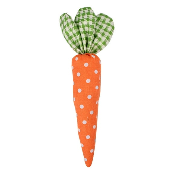 Miommo Easter Carrot Decorations Plush Fabric Carrots for Spring Decor 1 Pack for Easter Basket Tray Table Centerpieces