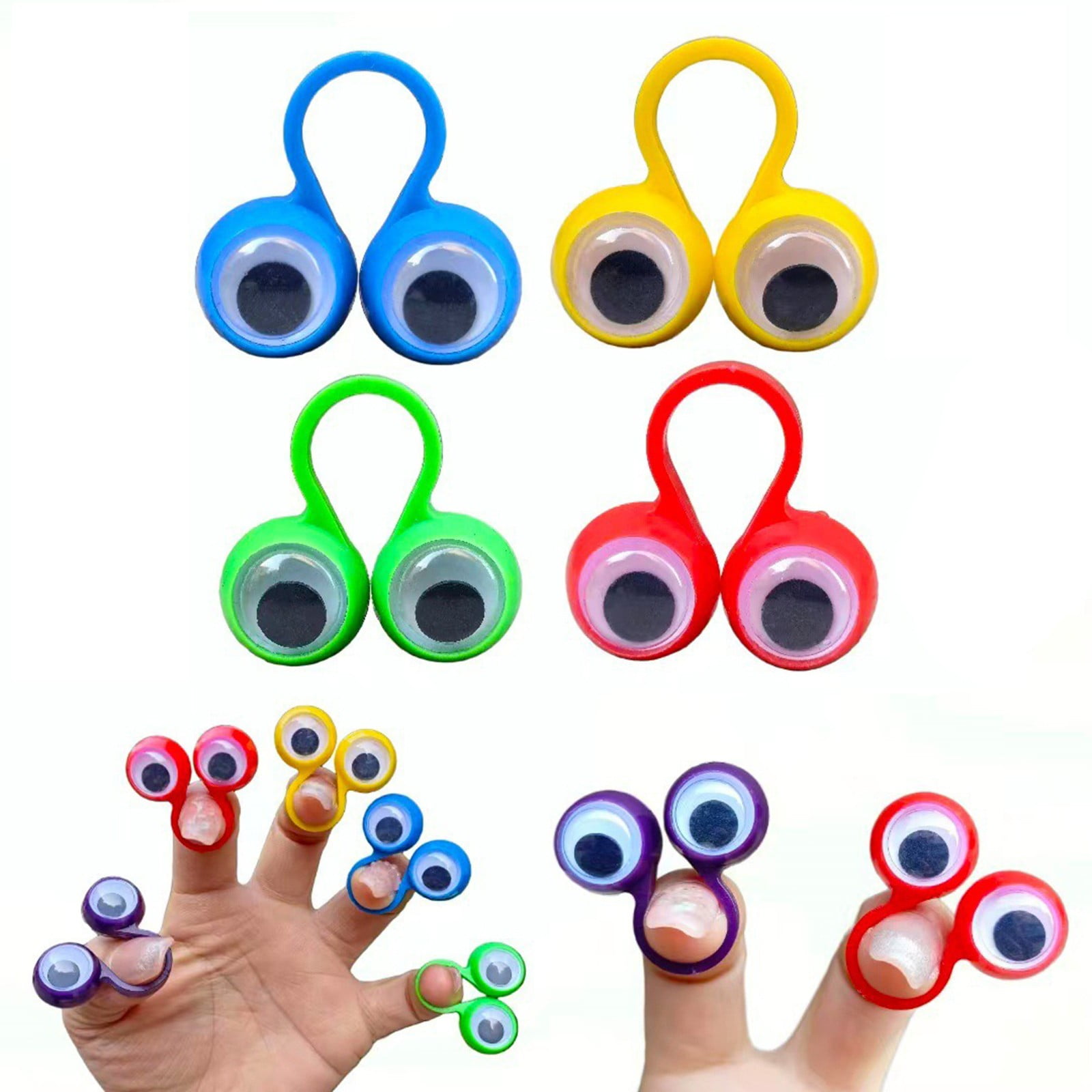 Ring Puppet Miommo Googly Eye Finger Ring Puppets, 2 oz, (4 Piece) - Walmart.com