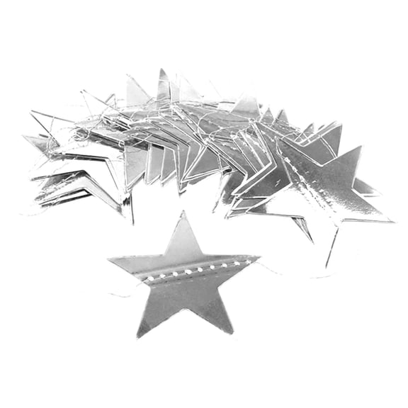 Miommo Metallic Star Garland Decor, 6.5 Ft Gold and Silver Star Banner for Birthday Wedding Party Room Ceiling Wall Hanging Decoration, 1 Pack