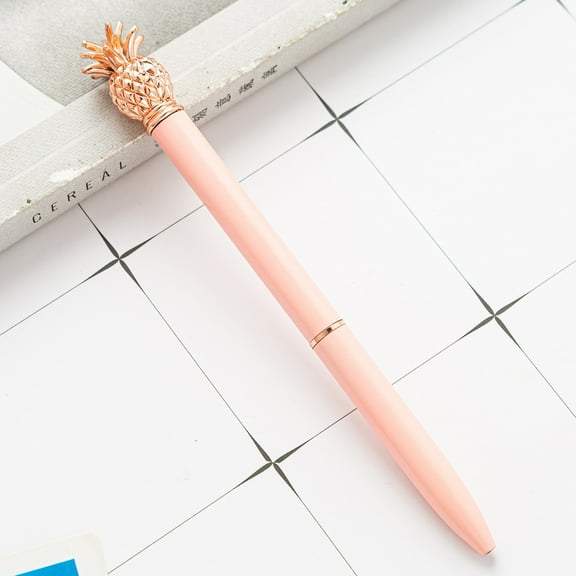 Miommo Pineapple Pen Retractable Ballpoint Pens 1.0 Mm, Cute Fruit Writing Pen for Graduation Birthday Wedding Gifts, Novelty Office Stationery Supplies