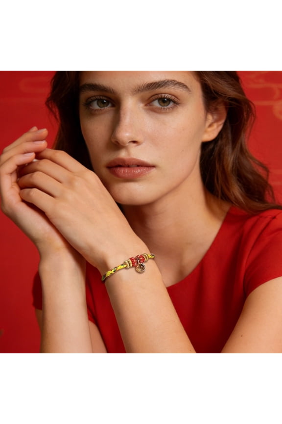 Red String Bracelet with Eight Buddha Charms for Year of Horse, Adjustable Protection Handmade Anklet for Good Luck, Gift for Her