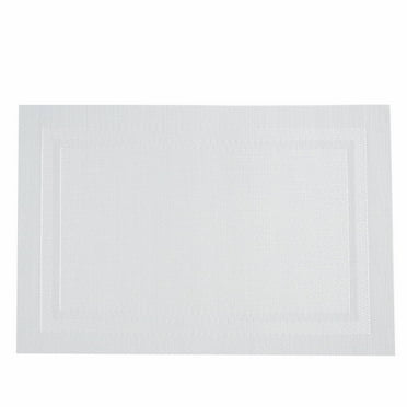 Miommo Silicone Placemat Placemats Set Of 4 Woven Vinyl Placemat for Dining Table Washable Wipeable Kitchen Place Mats Indoor Outdoor Table Mats 02 Beige 4 Pcs Clearance Sales