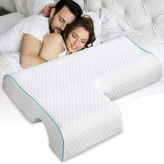 Miommo Sofa Pillows for Living Room Memory Cuddle Pillow Couple Pillow No Hand Arm Slow Memory Foam Pillow Core Sleeping Pillow Multifunction Health Neck Pillow with Pillowcase Clearance Items