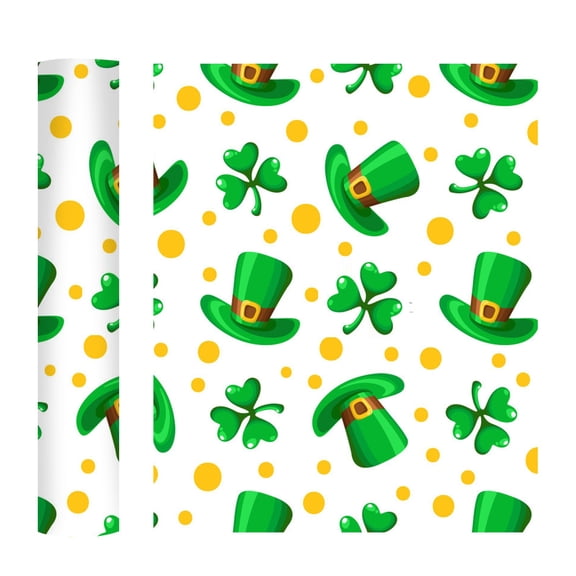 Miommo St. Patrick's Day Heat Transfer Vinyl, 12x10 Inch Green HTV Bundle with Holiday Patterns, PU Material for T-Shirts and Crafts