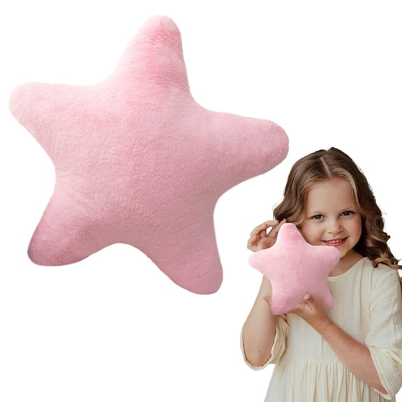 Miommo Star Shaped Pillow for Kids, Soft Plush Stuffed Cushion with PP Cotton Filling for Sofa, Nursery, or Photo Prop, Machine Washable Cuddle Toy