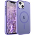 thumbnail image 1 of Mionbel Magnetic for iPhone 15 Plus Case & iPhone 14 Plus Case(Compatible with MagSafe)(Military Grade Drop Protection) Slim Translucent Shockproof with Anti-Fingerprint Phone Case,Purple, 1 of 7