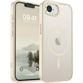 thumbnail image 1 of Mionbel Magnetic for iPhone 16e Case (Compatible with MagSafe)(Military Grade Drop Protection) Slim Translucent Matte Shockproof with Anti-Fingerprint Phone Case,Antique White, 1 of 7