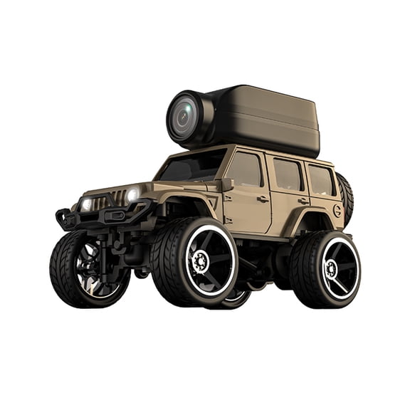 Mioren 1:64 RC Car with Camera1:64 Alloy RC Crawler Car with 480P Camera, WiFi APP Control, Gravity Sensing, Auto Demo, Cruise Control, Lights, Photo Video, 2.4GHz Mini Remote Control Vehicle