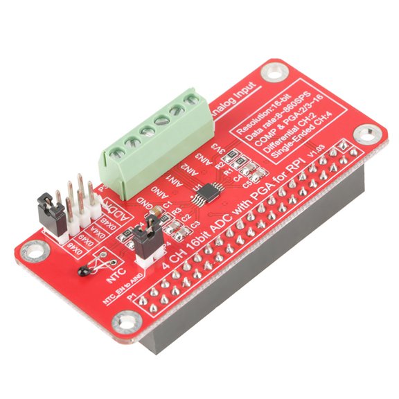 Mioren 16-Bit ADC Analog to Digital Converter Module High for 3/2/B+