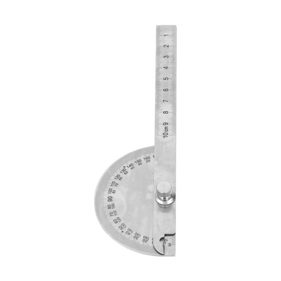Mioren 180 Degree 2 Arm Ruler Angle Protractor, Angle Protractor Ruler 0-10cm for Measurement