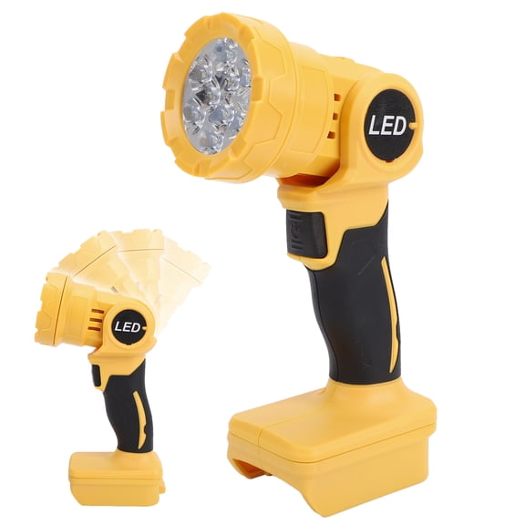 Mioren 20V Flashlight 20V LED Work Light Cordless Flashlight Battery Flashlight 1000LM 2 Brightness Levels 140 Rotatable Head with Impact ABS for Workshop Camping
