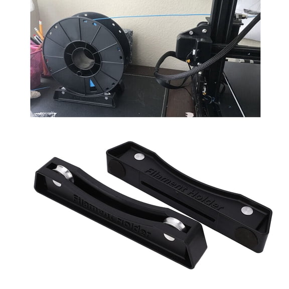 Mioren 3D Printer Filament Stand Holder 3D Printer Filament Stand Holder, Reduce Resistance PLA Rolls Stand Holder Oxidation Resistant Pre Assembled with Bearing for Outlet