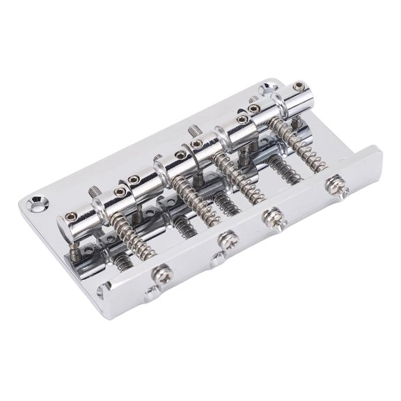 Mioren 4 String Electric Bass Bridge Guitar Bridge, Electric Bass Bridge 4 String Metal for Performance