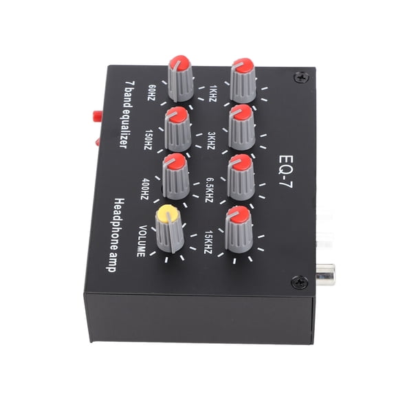 Mioren 7 Band Equalizer 7 Band Sound Equalizer, Output Input 7 Band Equalizer High Bass Adjustment for Cars