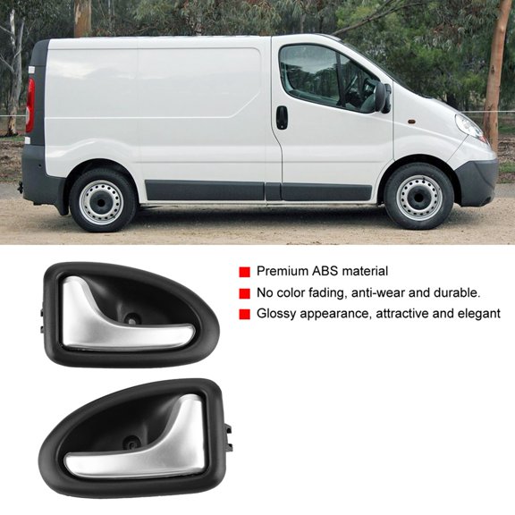 Mioren 8200915599 Car Interior Door Handle Cover Trim Bowl Chrome for CLIO SCENIC TRAFIC UPGRADE YOUR CAR INTERIOR LOOK
