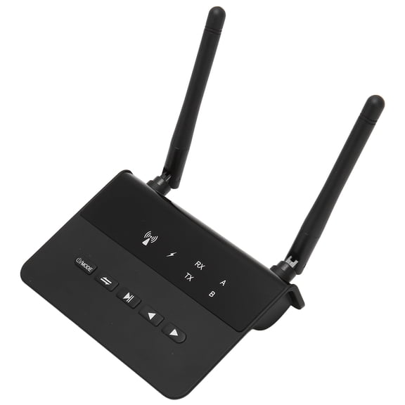 Mioren Adapter Bluetooth Receiver Transmitter Adapter, Bluetooth Adapter AUX and Port 2 in 1 Dual Pairing Modes HiFi Sound Low Latency 500mAh Battery for TV