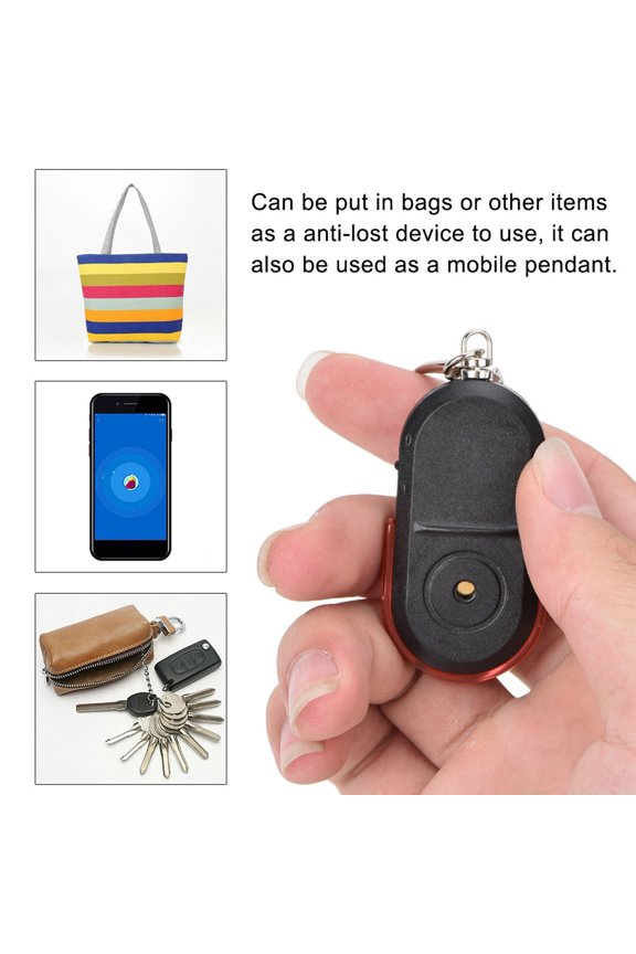 Anti Lost Alarm Key Finder Wireless Anti Lost Alarm Key Finder with Whistle Sound LED light, Easy Find Keychain Reminder Locator for Bag Wallet, No Radiation Personal Security Alarm, Best