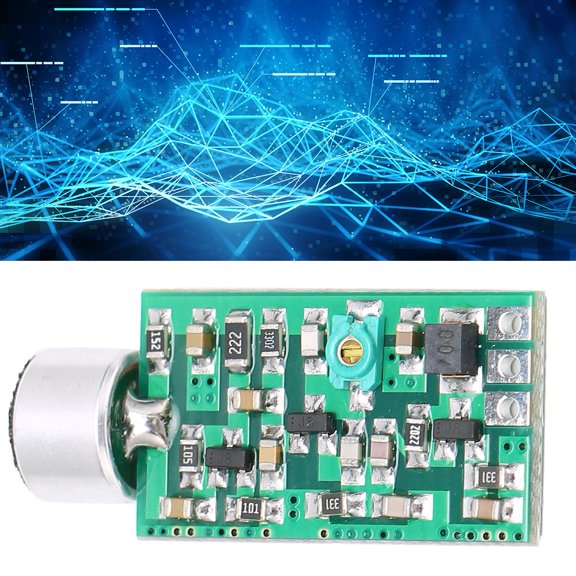 Mioren Audio Transmitter Module FM Emission MIC Core Board, Strong FM Transmitter Pickup Module for Sleep Monitoring for General Purpose for Audio Microphones for Sound Transmission Pickups