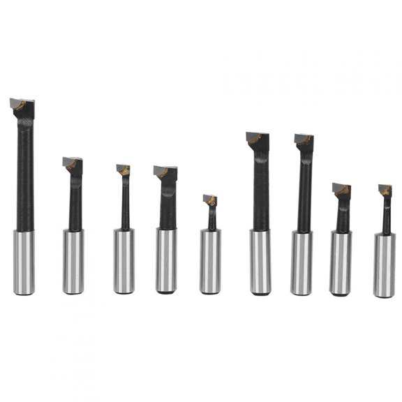 Mioren Boring Cutter Bore Bar Set, 1/2in Hole Boring Cutter for CNC Milling