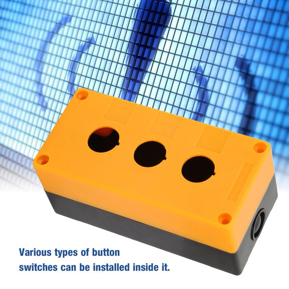 Mioren Box BX3 Three Hole Switch Box Control Case Waterproof for Field Control Yellow