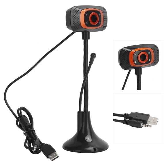 Mioren Camera Usb Computer Camera Video USB Webcam DriveFree 640 x 480 Pixels with External Microphone