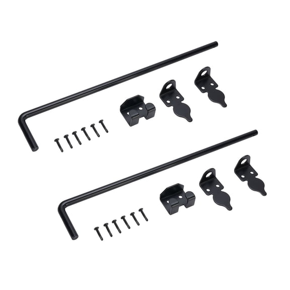 Mioren Cane Gate Drop Rod Cane Bolt Gate Drop Rod, Wood Fence Heavy Duty Gate Hardware Protective for Iron Doors