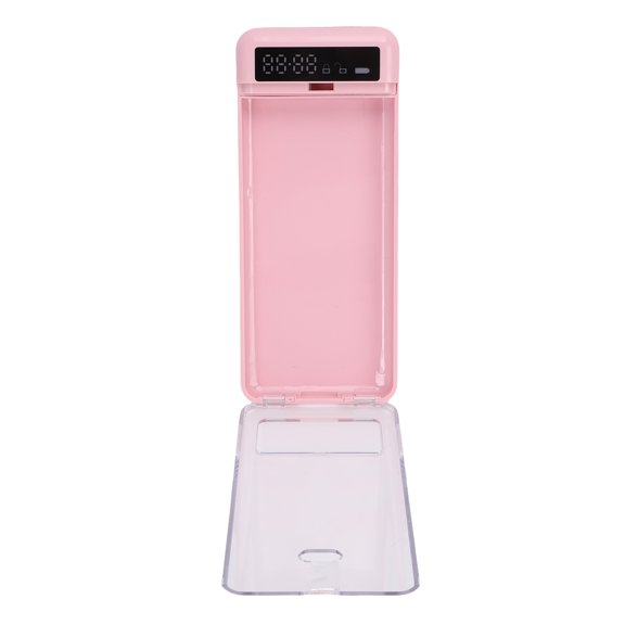 Mioren Cell Phone Lock BoxCell Phone Lock Box Portable Phone Timer Lock Box Transparent Cover Time Locking Container 300mAh Battery for Screen Time Self Discipline Work Study