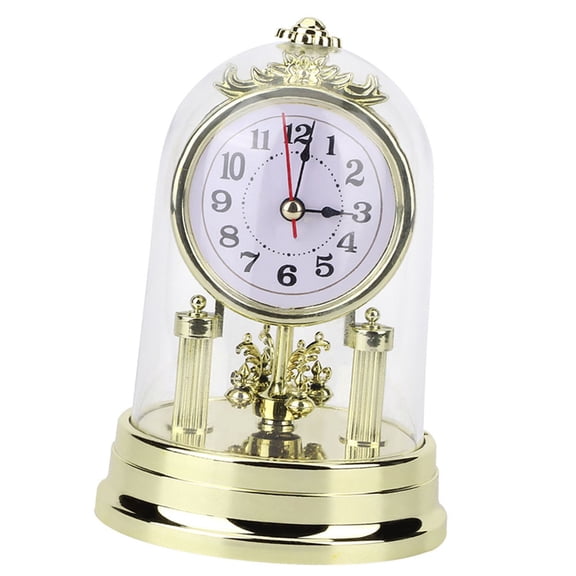 Mioren ClockEuropean Retro Style Living Room Clock Antique Table Clock Silent Home Decor Suit for Living Room Bedroom