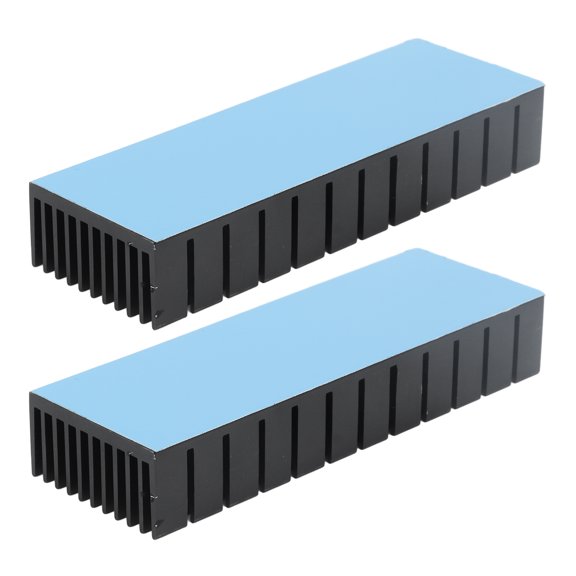 Mioren Cooling Fins Electronic Heatsink Aluminum Heatsink, 2Pcs Cooling Fins Kit for Electronics with Slotted Design, Multiple Usages for PCB, Ultrasonic
