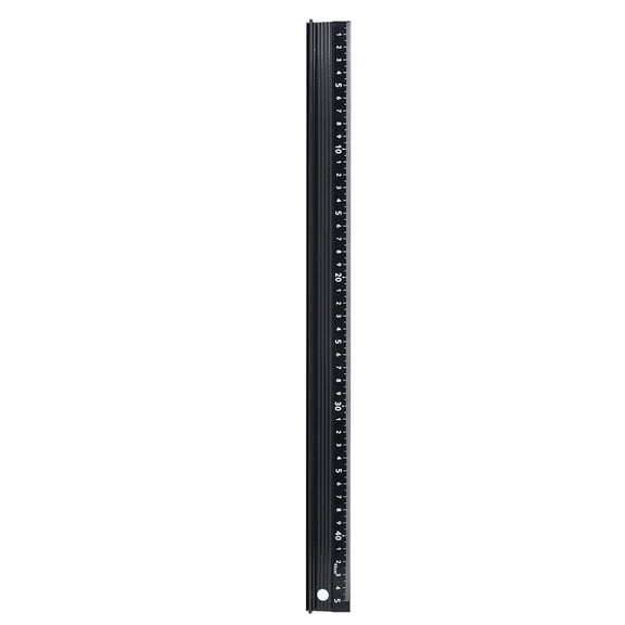 Mioren Cutting Ruler Metal Ruler 20cm with Rubber Strip, Protruding Plate, anti Seepage Ink for Length Measurement, Straight Line Cutting, Home Use, DIY Production