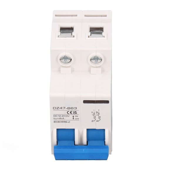 Mioren DC Circuit Breaker DC Circuit Breaker, 2P Protection Air Switch Strong Contact DC12-240V for Power Equipments 32A