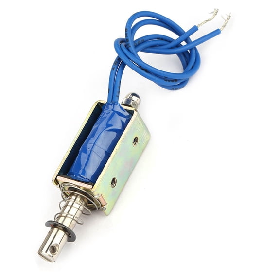 Mioren DC Electromagnet 5N DC Electromagnet, Automation Control 6/12/24V DC, Simple Design for Industrial Machinery, Long Service Life, Suitable for Food and Textile Machines, 10mm Range