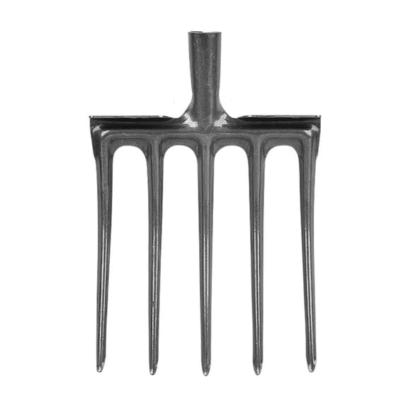 Mioren Digging Fork Spading Fork, Efficient Garden Fork Tool Long Lasting High Carbon Steel Anti Breakage Strong Toughness for Farm 5 Tine
