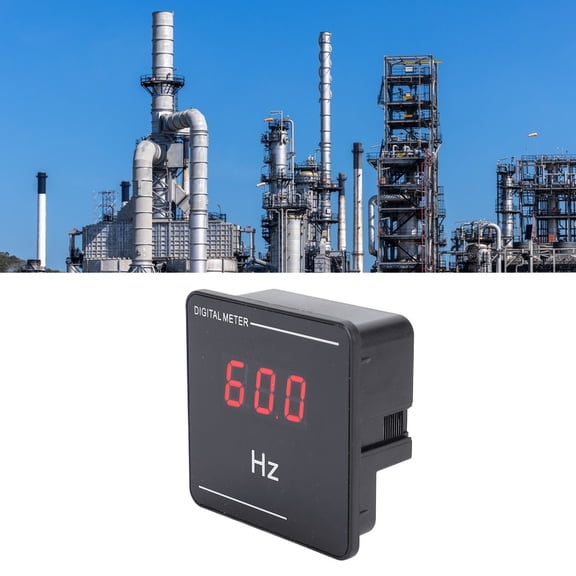 Mioren Digital Frequency Meter Digital Frequency Meter, 0.56in LED Font AC50-500V 10-99.9Hz Frequency Counter for Industrial Automation