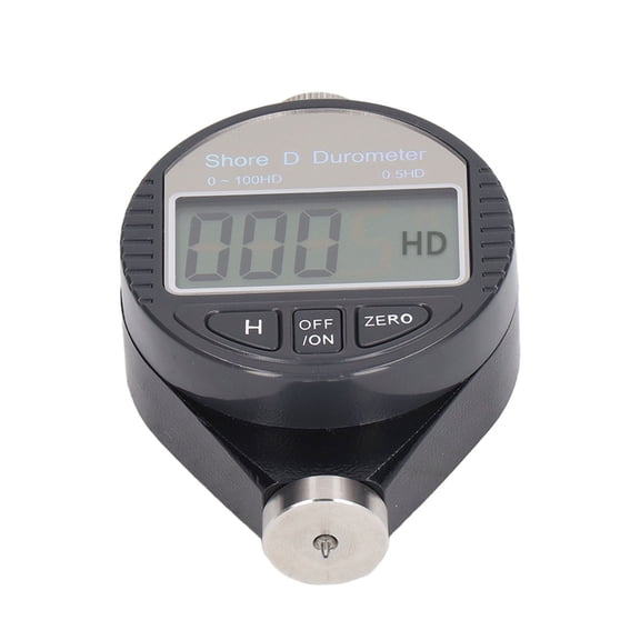 Mioren Digital Hardness Tester Digital Hardness Tester, Portable Durometer with LCD Screen, Alloy Steel Body, for Leather Rubber Testing