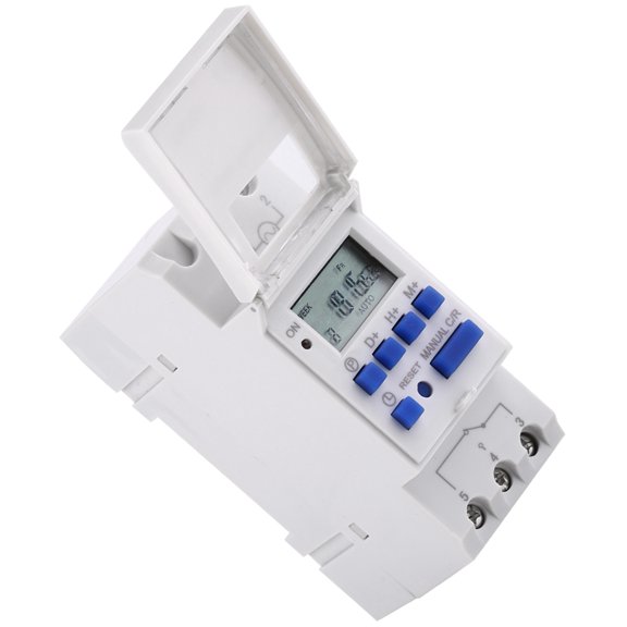 Mioren Digital Timer LCD Display Weekly Programmable Timer 16 ON and OFF Programmable Time for Street Lamps Program Control