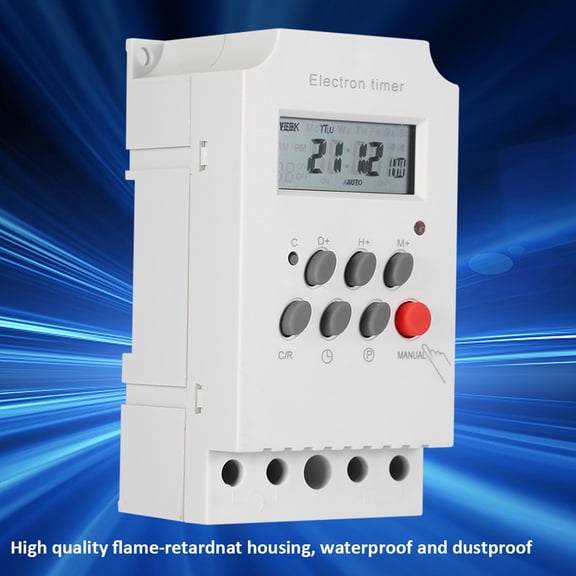 Mioren Digital Timer Programmable Time Switch, Digital Timer Switch Accurate Timing Control for Home