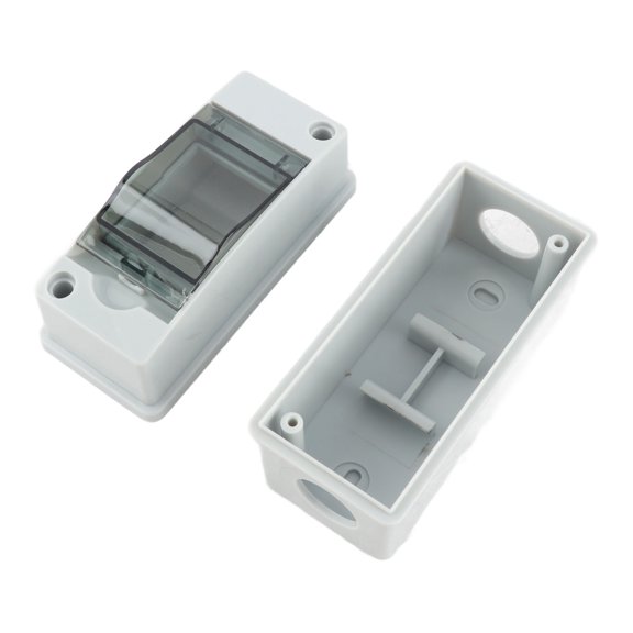 Mioren Distribution Box Plastic Junction Case, Distribution Protection Box Corrosion Resistant Safe IP66 Waterproof Easy To Install with Transparent Cover for Communication Device