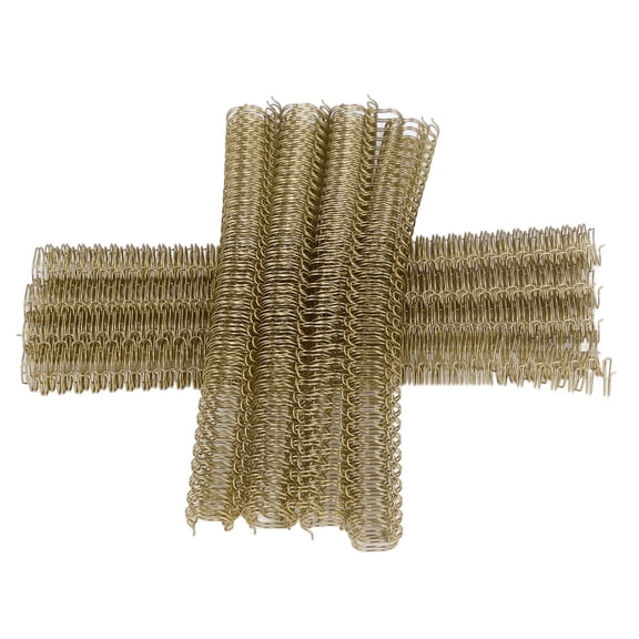 Mioren Double Wire Binding Spine 100Pcs Double Loop Wire Binding Spine 100 Sheet Capacity 3:1 Pitch 34 Loop 12.7mm Diameter Set Kit A4 Paper