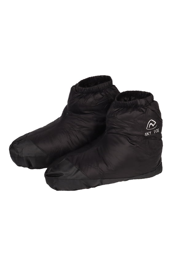 Down Slipper BootDown Slipper Boots, Lightweight Down Socks with Elastic Cuffs and Anti Slip Sole, for Indoor and Outdoor Activities