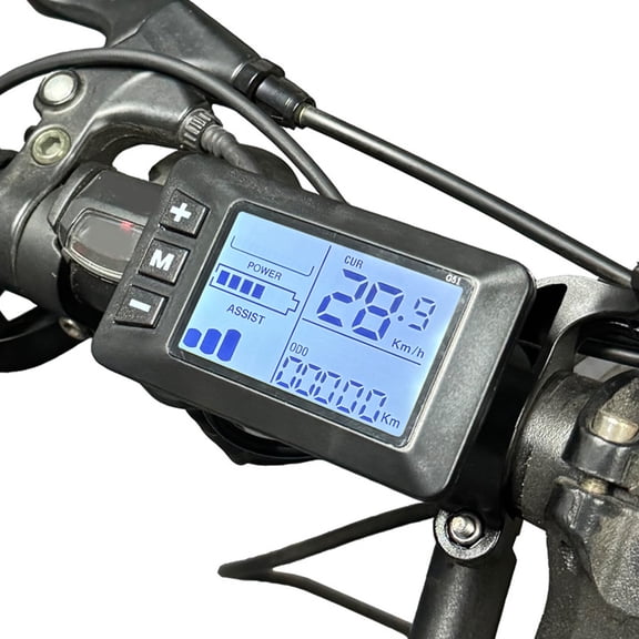 Mioren Electric Bike LCD DisplayElectric Scooter Panel Screen, Electric Bike LCD Display 5 Cores Rain Proof Connector for Cycling