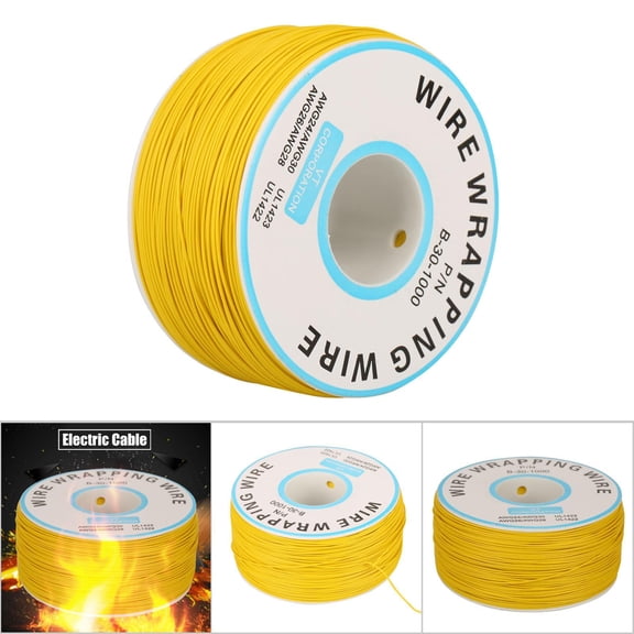 Mioren Electric Cable 30AWG Single Copper Wire Strand Cable 0.25mm Core Diameter Wrapping Wire for Electronics