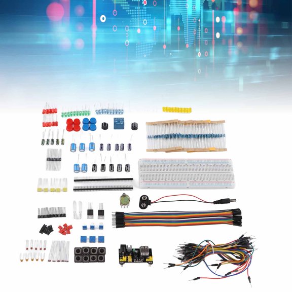 Mioren Electronics Component Kit Electronics Component Kit, 830 Tie Points Breadboard Electronics Component Assortment for R3