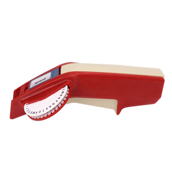Mioren Embossing Label Maker Embossing Label Maker Clear Number Letter One Hand sturdy ABS Label Making Embosser