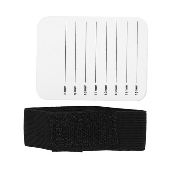 Mioren Eyelash Grafting Stand MAKEUP EYELASH TRAY STRIP HOLDER FOR LASH GRAFTING WHITE COMPOSITE PLASTIC BOARD