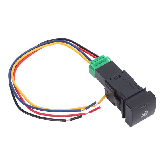 Mioren Fog Light Push Button LED Light Bar Push Button Switch, Fog Light Push Button Switch Long Durability for 2018 and Up