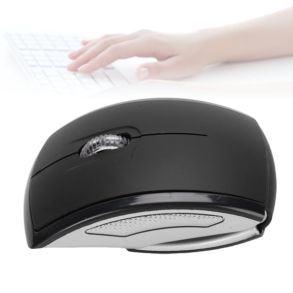 Mioren Folding Wireless MouseFolding Wireless Mouse, 2.4 GHz Ergonomic Computer Mouse with Receiver for Laptop Black
